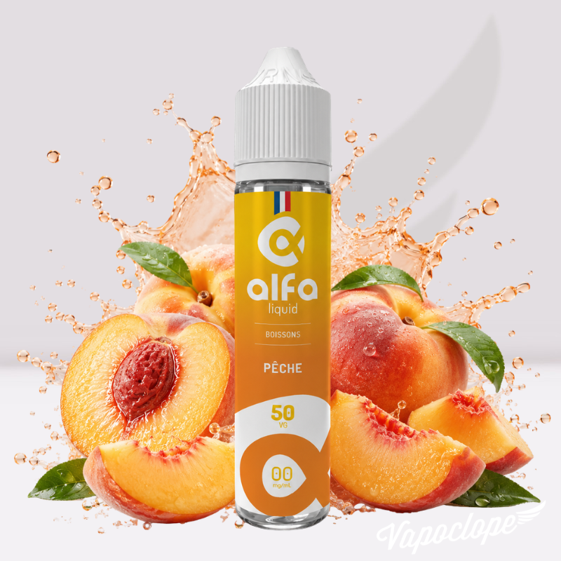 Pêche - 50ml - Alfaliquid Alfaliquid