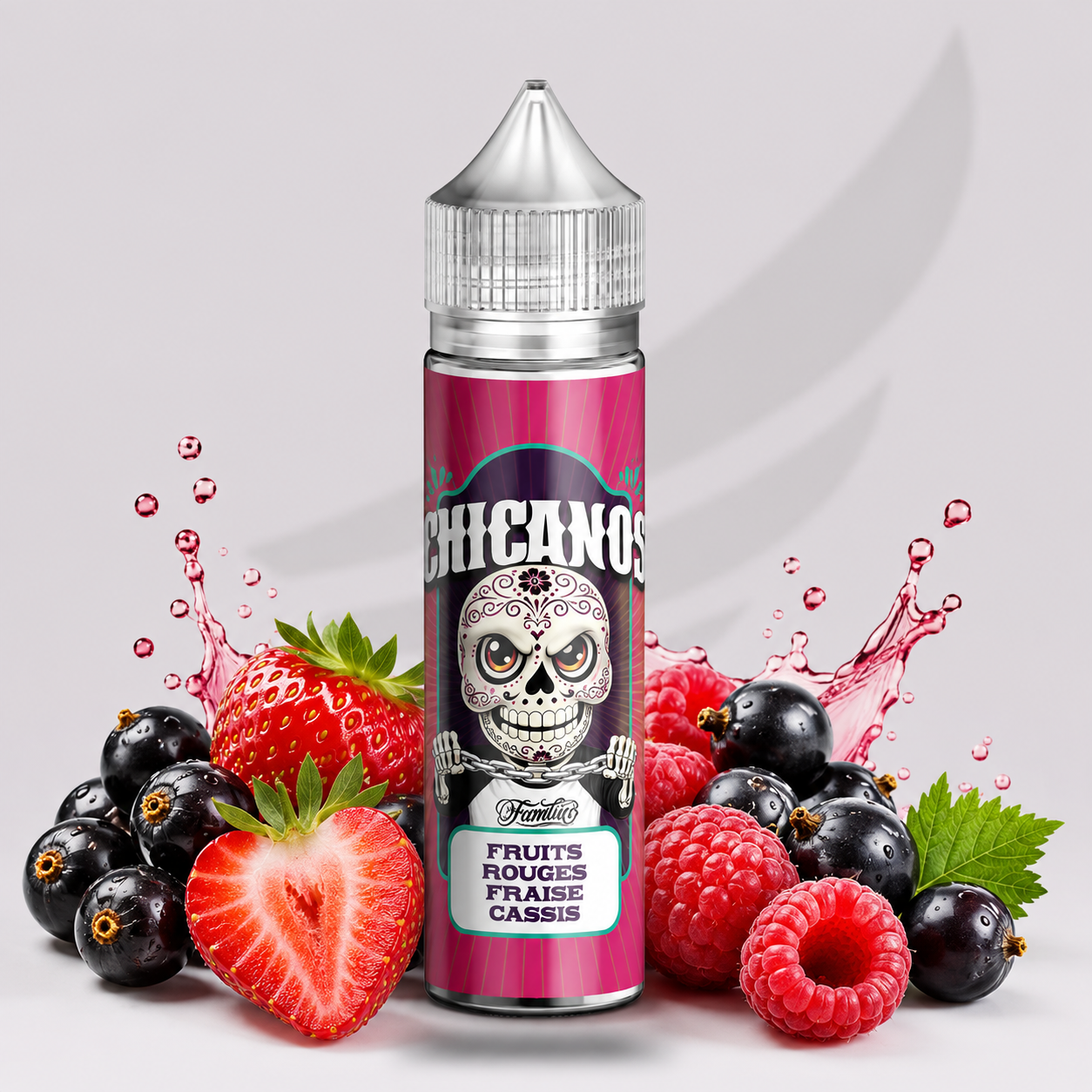 Fruits Rouges Cassis Framboise - 50ml - Chicanos Chicanos