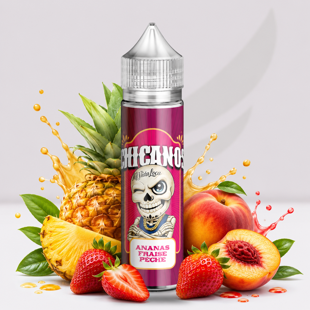 Ananas Fraise Pêche - 50ml - Chicanos Chicanos