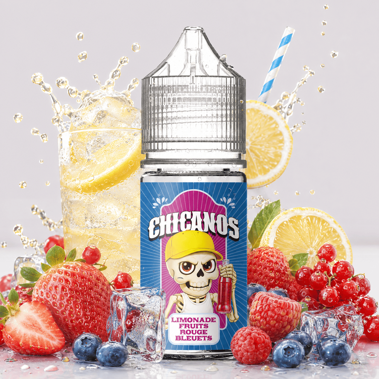 Arôme Limonade Fruits Rouges Bleuets - 30ml - Chicanos Chicanos