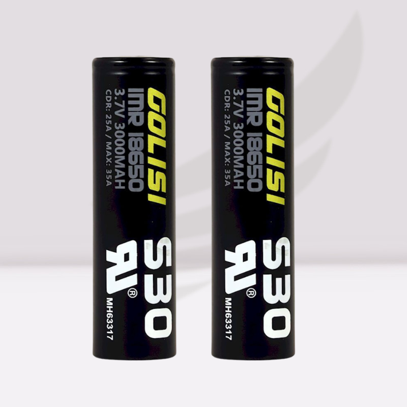 Accu S30-UL 18650 3000mAh 25A (x2) - Golisi